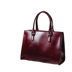 Stylish burgundy handbag for fashionable outings.
