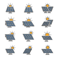 Solar panels generate clean energy in a sustainable field, providing renewable power for future generations on a bright, hopeful day.