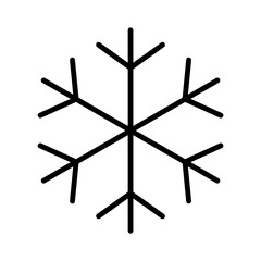Snowflake outline icon