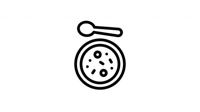 congee minimalist stroke animation