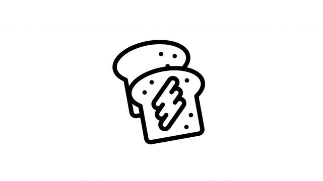 toast minimalist stroke animation