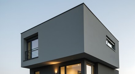 Modern Cube House Architecture Exterior