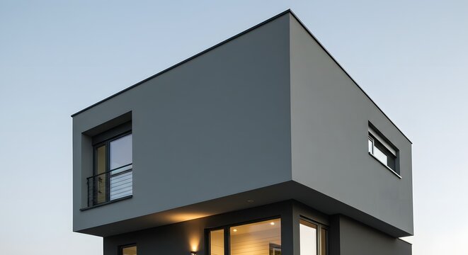 Modern Cube House Architecture Exterior