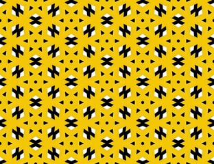 Seamless illustration of a yellow flower pattern for fabric texture design or nature backdrop wallpaper