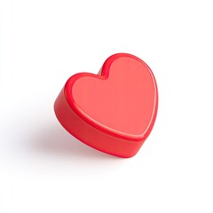 3D red heart icon