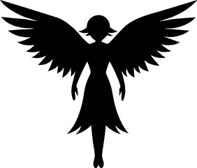 Beautiful Angel Artwork for Holiday and Christmas Design