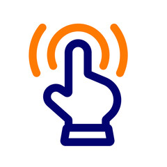 touch control duotone icon