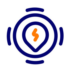 tracking position duotone icon