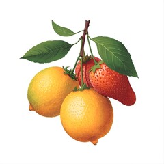 orange and strawberry