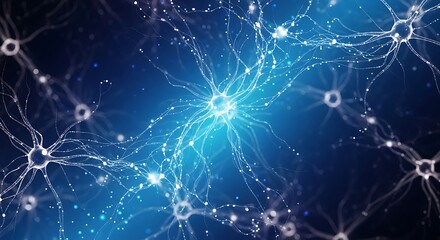 Neural Network Connection - A Digital Brainscape.