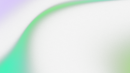 Green and purple gradient swirl isolated on transparent background