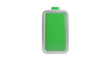 Full green battery icon against a black background