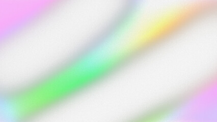 A vibrant, abstract rainbow light streak glows against a black background, isolated on a...