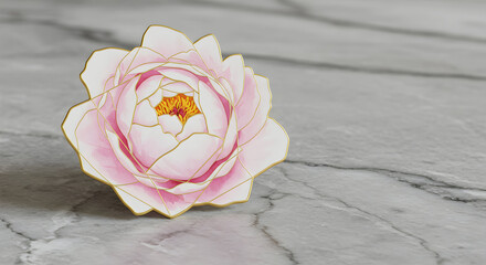 Watercolor flower illustration