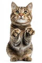 Obraz premium Tabby cat paws up