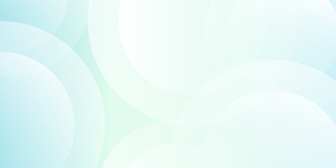 Minimalist banner background. Green and blue gradations.Circle geometric modern simple light art nice