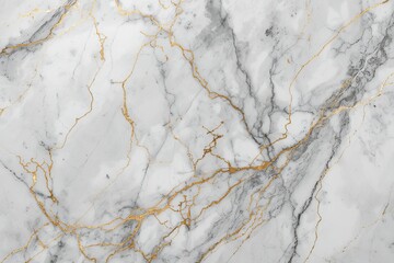 Fototapeta premium This beautiful marble surface features a light gray background with intricate dark gray veins and striking golden highlights, ideal for upscale decor and stylish displays