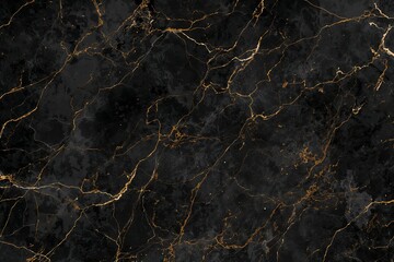 This elegant black marble surface features striking gold veining that creates beautiful patterns. It is ideal for countertops, flooring, and decor, providing a luxurious touch to any space