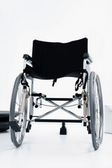 A Wheelchair Modern On A White Background