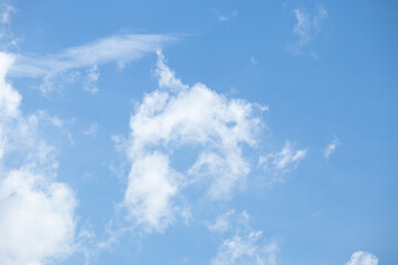 beautiful blue sky with clouds background