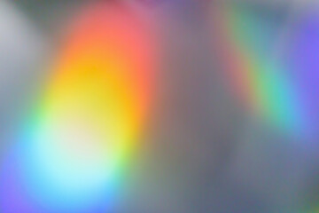 Abstract blur holographic rainbow foil iridescent background