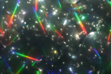 Colorful glitter rainbow glow light flare sparks abstract overlay texture