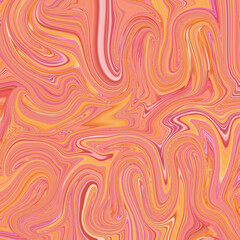 Fluid orange and pink marble swirl with flowing lines and movement, ideal for abstract art, backgrounds, and modern design. Marble, fluid, swirl, vibrant, abstract.
