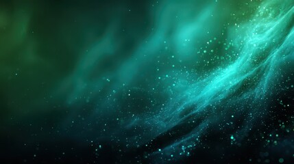 space green background with stars