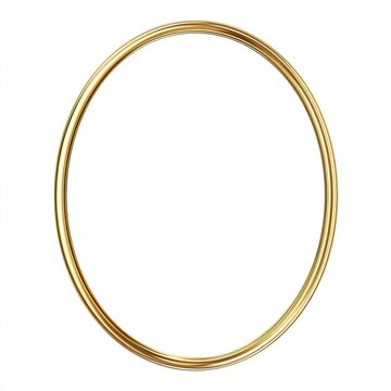 Gold oval frame (1)