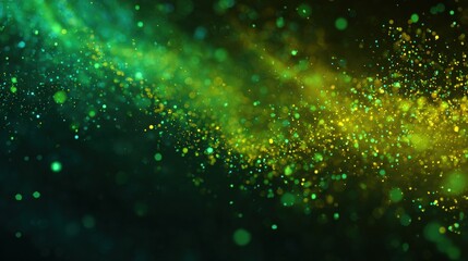 water drops on green background