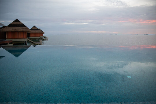 tropical beach hut overwater holiday relax