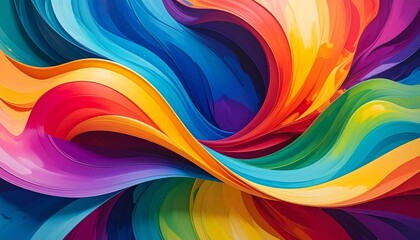 Abstract digital artwork with swirling multicolor vortex pattern and fluid motion for editorial creativity emotional expression and modern design inspiration-themed visuals