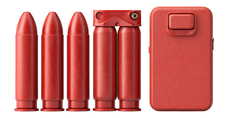 Red Isolated Objects on Transparent Background for Unique Art and Design