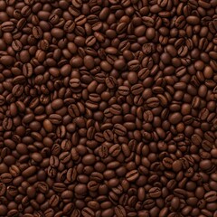 Fototapeta premium Roasted Coffee Beans - Aromatic Texture and Rich Brown Hues.