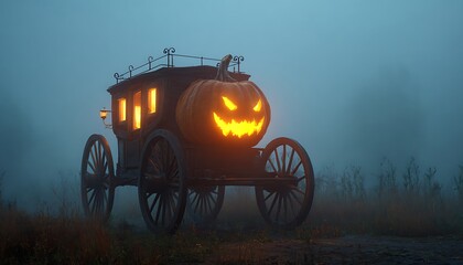 Fototapeta premium horse carriage in the park