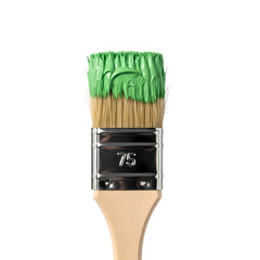 Vibrant Green Paint Tool on transparent background
