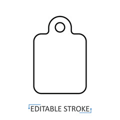 A price tag icon in a minimalist line style with editable stroke. Shopping label, sale discount, store offer, product information, e-commerce badge, blank marketing tag, brand identity.