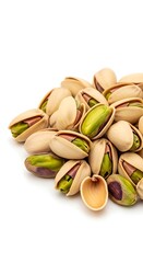 Pile of Pistachios - A Close-Up View of Healthy Nuts.