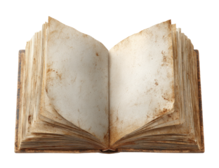 Open antique book, aged pages (7)