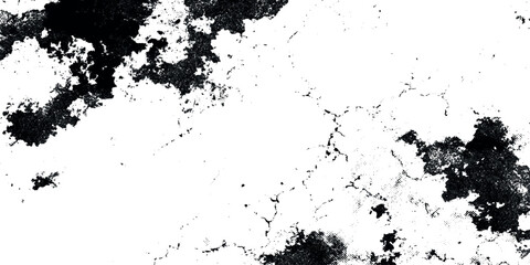 Black and white background with artistic rough texture, aged paper effect, cracked surface look, abstract grunge vintage digital aesthetic wall design.
