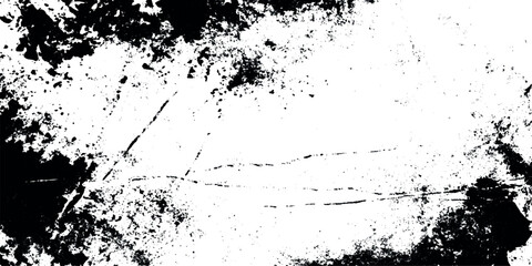 Black and white background with artistic rough texture, aged paper effect, cracked surface look, abstract grunge vintage digital aesthetic wall design.