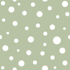 Seamless polka dot pattern with evenly spaced circular shapes. Clean and minimal design, ideal for textile, packaging, backgrounds, wallpaper, and digital projects. Perfect for both modern and classic