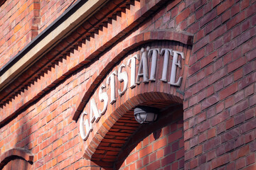 Schriftzug an Gastst&auml;tte