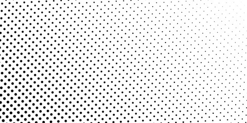 Halftone gradient. Dotted gradient, smooth dots spraying and halftones dot background seamless horizontal geometric pattern vector template set