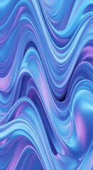 Iridescent Waves - A Mesmerizing Abstract of Blue and Purple Hues.