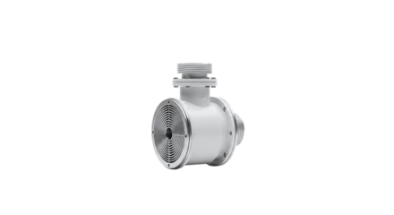 Industrial centrifugal pump isolated on transparent background