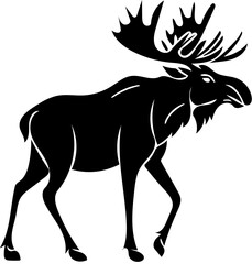Titles for the Moose Silhouette on Adobe Stock:
​Moose silhouette vector
​Black Moose silhouette
​Moose icon
​Vector illustration of a moose
​Wild animal silhouette set (if it's part of a collection)