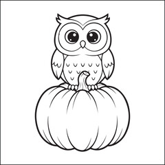 Spooky Halloween black and white coloring pages for adults.
