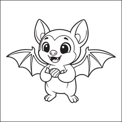 Spooky Halloween black and white coloring pages for adults.