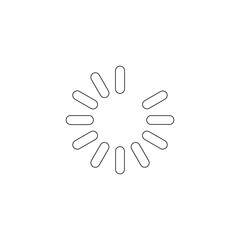 Line Circular Loading Spinner Progress Icon
